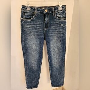 Kut from the kloth high rise Catherine ankle straight leg jeans 6